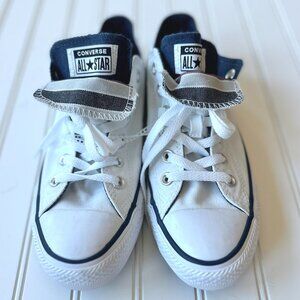 Chuck Taylor WHITE Converse All-Star Double Tongue Sneakers